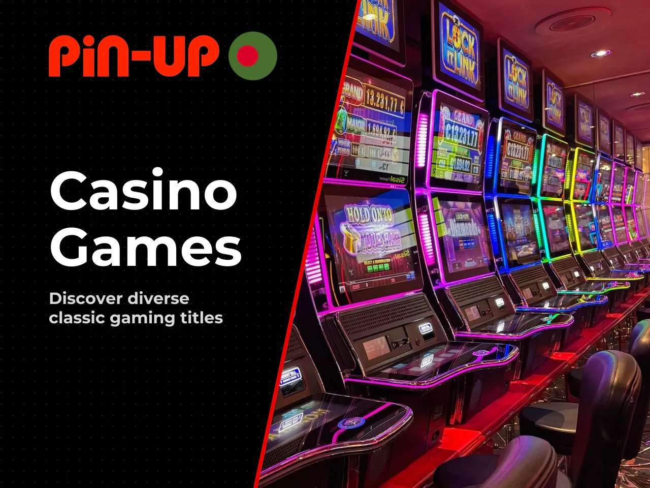 Slots, live and table gaming categories