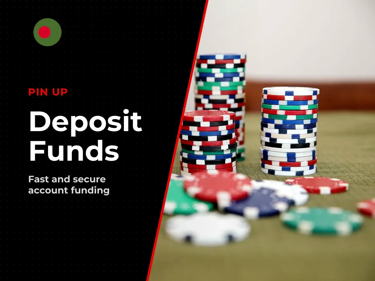 **How to deposit:** 1. Log in and open the Cashier section from the top menu. 2. Select your preferred payment method. 3. Enter the amount in BDT and confirm the transaction. 4. Funds appear on your b