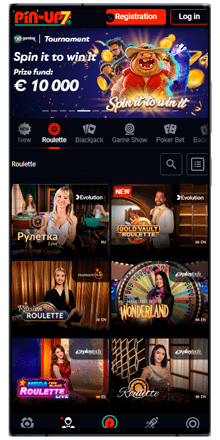 pin up casino roulette